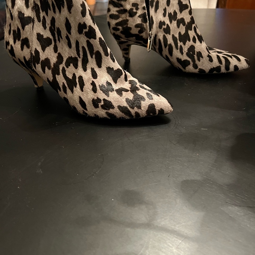 Leopard Print Ankle Boots